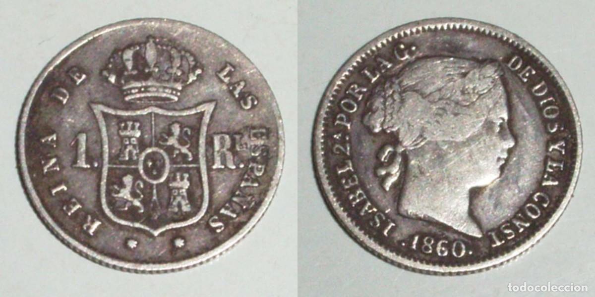 Monedas de Espa&ntilde;a: 1 Real 1860 Barcelona