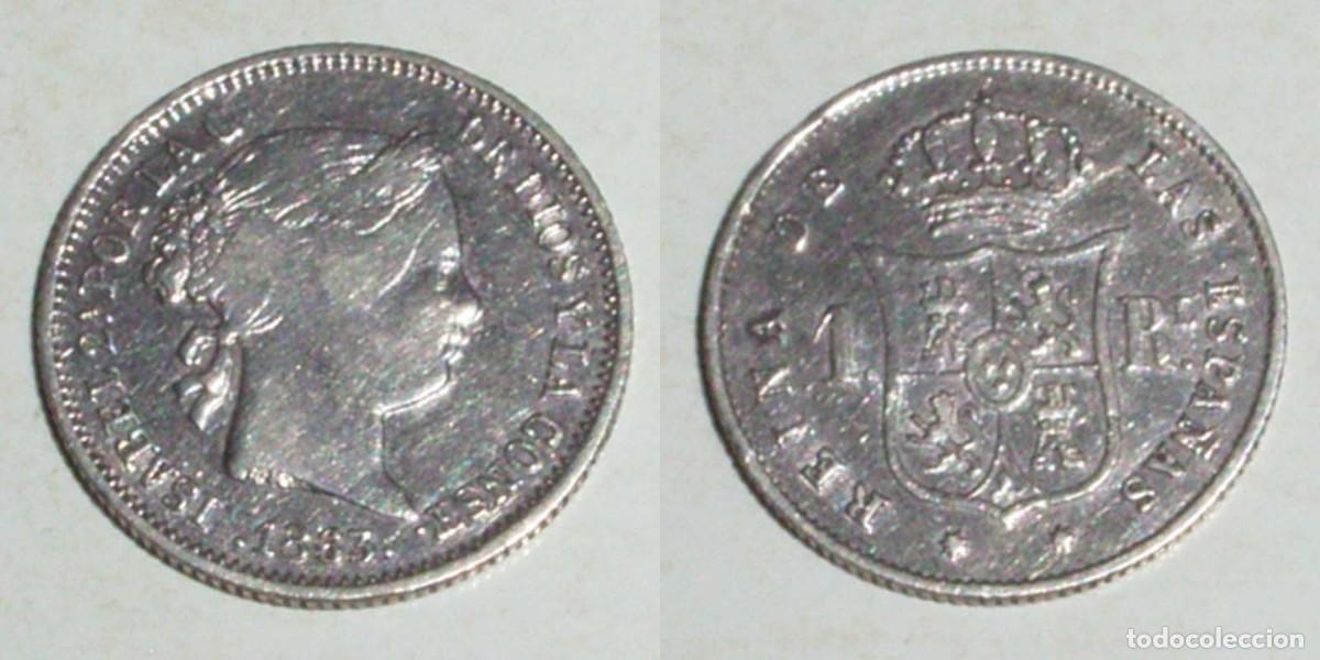 Monedas de Espa&ntilde;a: 1 Real 1863 Sevilla.