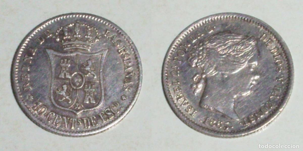 Monedas de Espa&ntilde;a: 10 Ctmos. Escudo 1865 Madrid