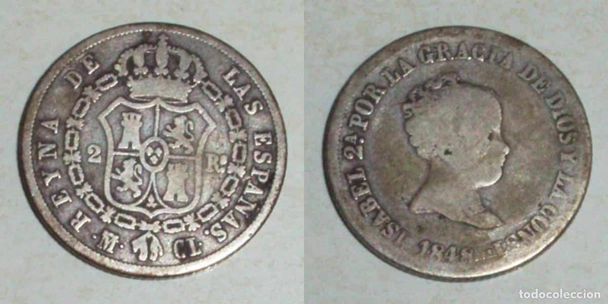 Monedas de Espa&ntilde;a: 2 Reales 1848 Madrid-CL