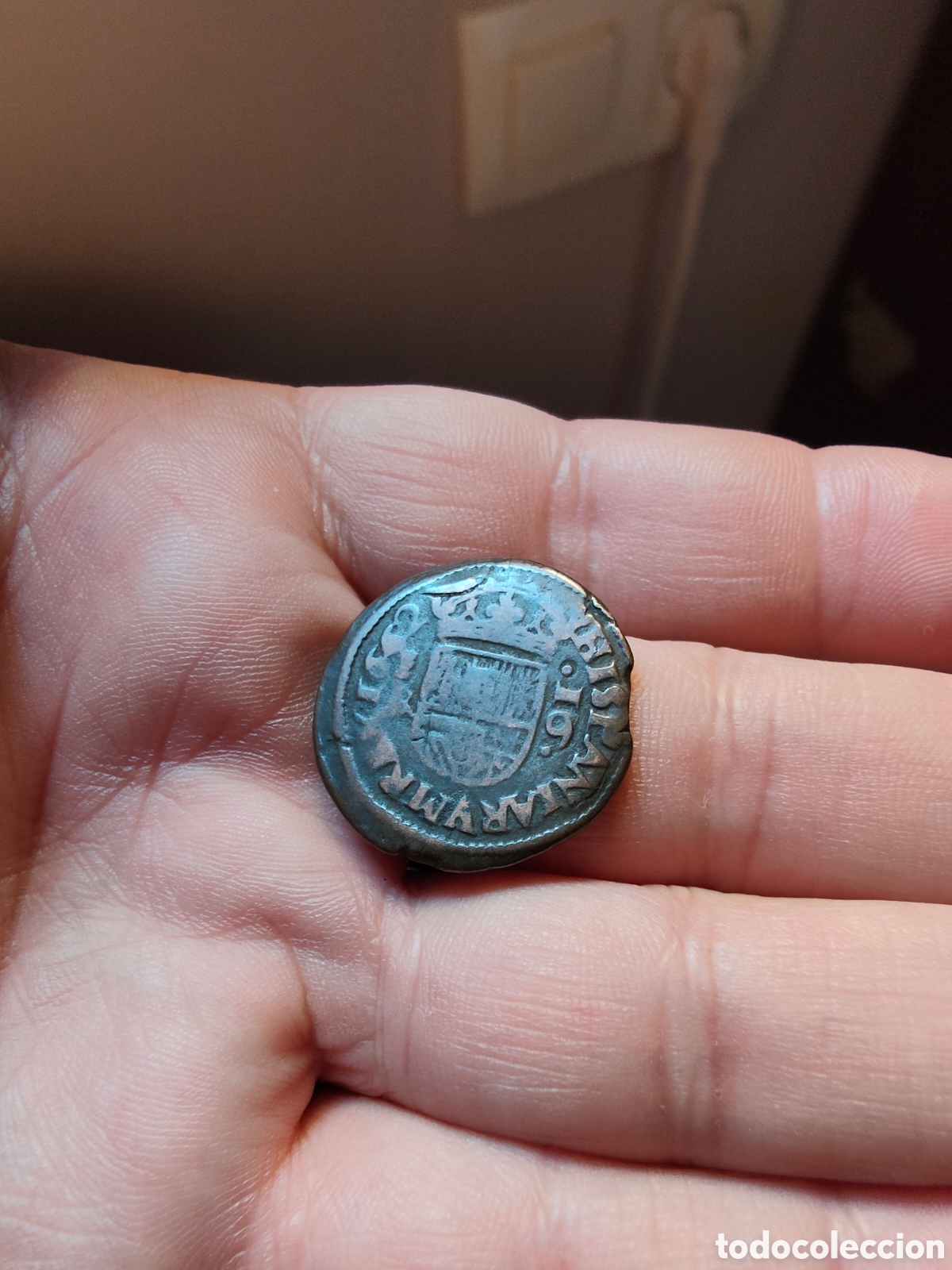 Monedas de Espa&ntilde;a: Espa&ntilde;a moneda 16 MARAVEDIS 1664 - Foto 2