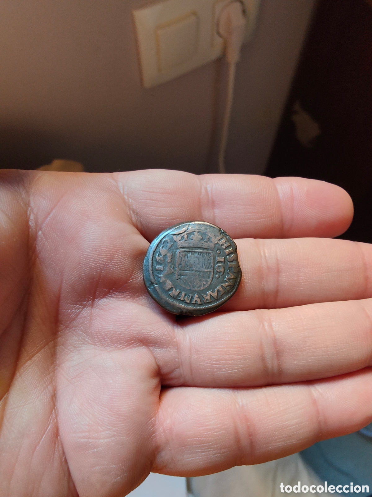 Monedas de Espa&ntilde;a: Espa&ntilde;a moneda 16 MARAVEDIS 1664 - Foto 3