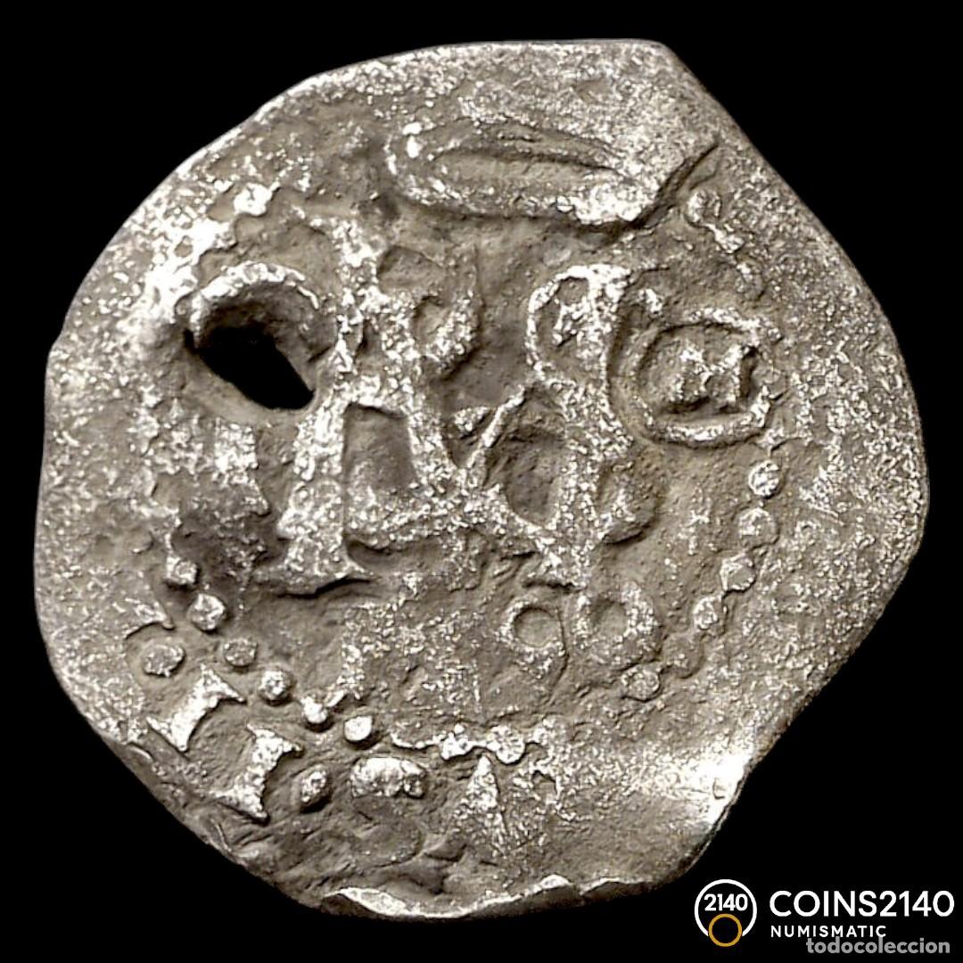 Monedas de Espa&ntilde;a: Felipe II (1566-1598). 1/2 Real. 1590. Toledo. M. (AC-169). (Jarabo-Sanahuja-A959). 1,39g.