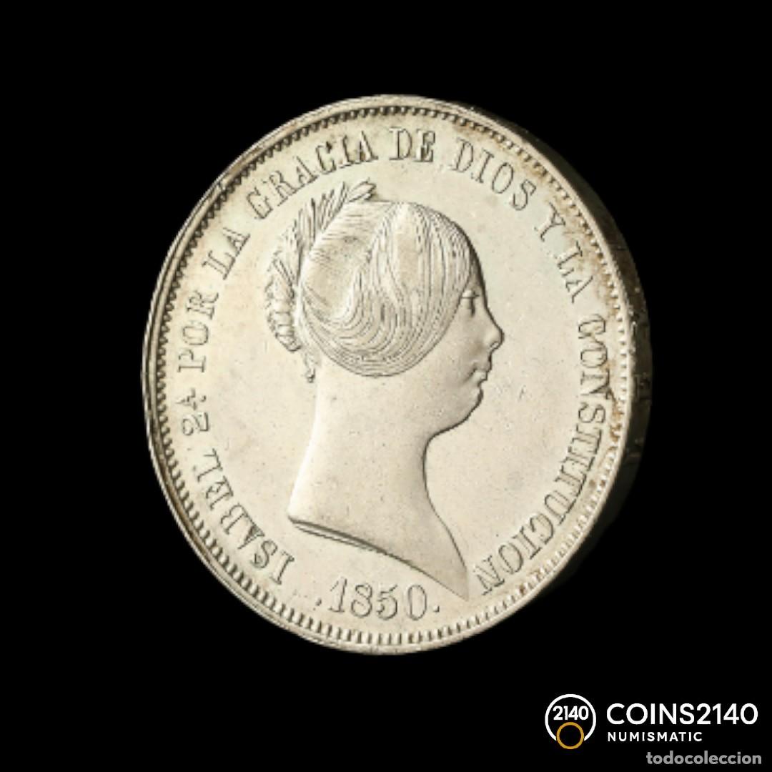 Monedas de Espa&ntilde;a: Isabel II (1833-1868). 20 reales. 1850. Madrid. (AC-592). 26,01g.