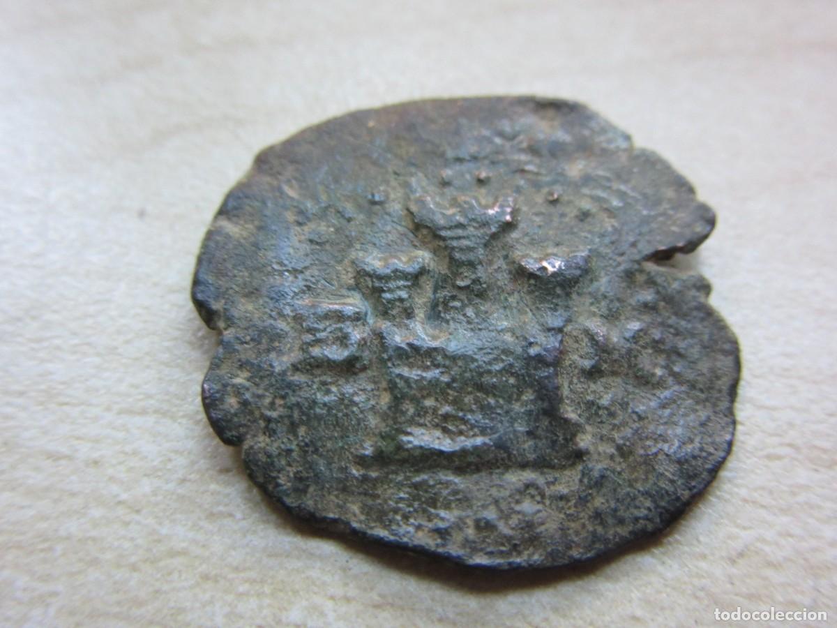 Coins of Spain: 2 cuartos de Felipe II 1556 -1598 Ceca Burgos