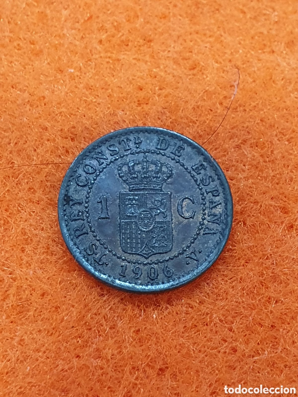 Monedas de Espa&ntilde;a: 1 centimo 1906. Alfonso XIII. (L128) - Foto 2