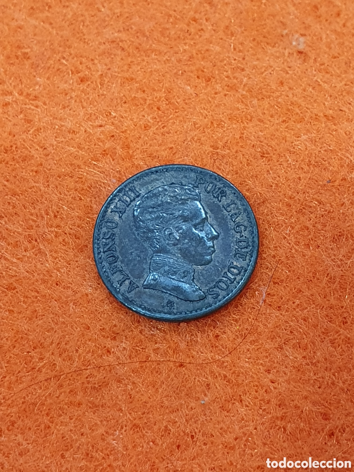 M&uuml;nzen von Spanien: 1 centimo 1906. Alfonso XIII. (L128)