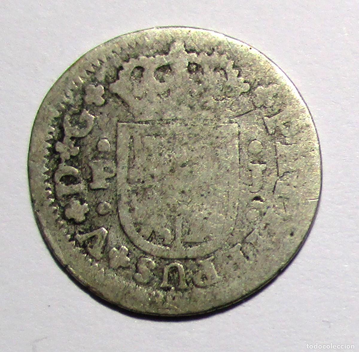 Monedas de Espa&ntilde;a: FELIPE V, 1738. 1/2 REAL DE PLATA DE LA CECA DE SEVILLA-P.J. LOTE 5710
