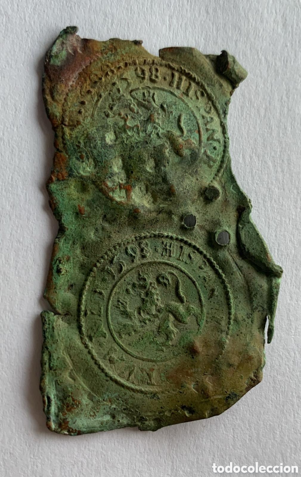 Monedas de Espa&ntilde;a: Recorte de riel, moneda Felipe II