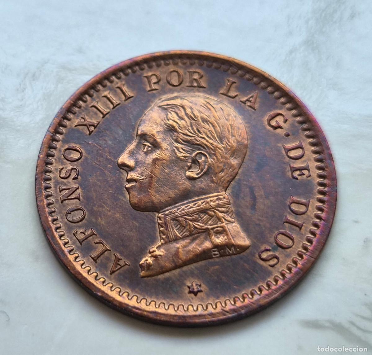 Monedas de Espa&ntilde;a: Alfonso XII 2 c&eacute;ntimos 1912 * 12 P.C.V. EBC