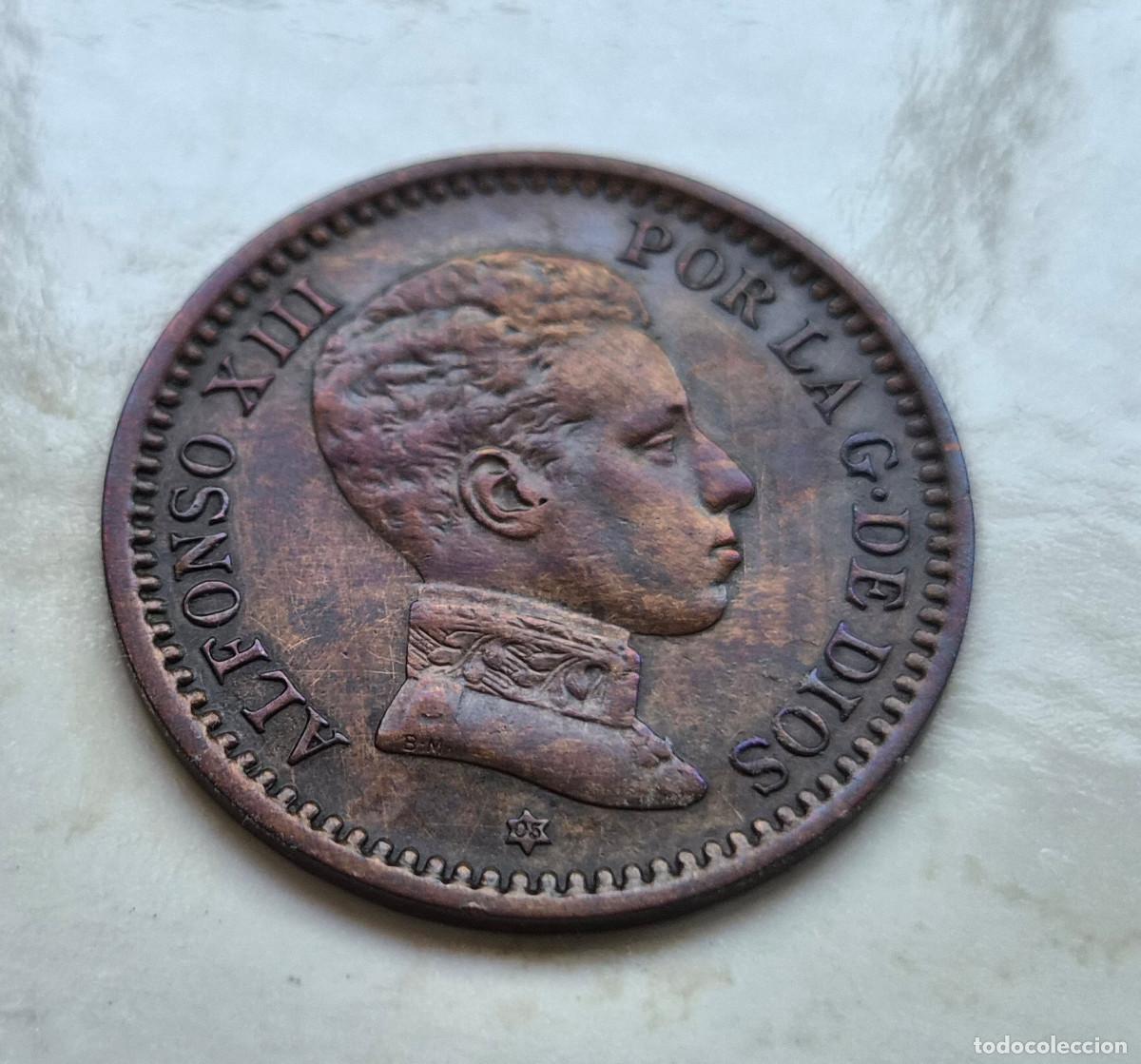Monedas de Espa&ntilde;a: Alfonso XII 2 c&eacute;ntimos 1905 * 05 S.M.V. MBC