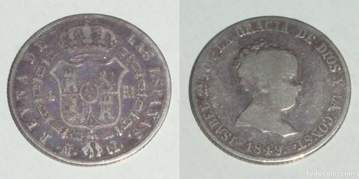 Monedas de Espa&ntilde;a: 4 Reales 1849 Madrid-CL