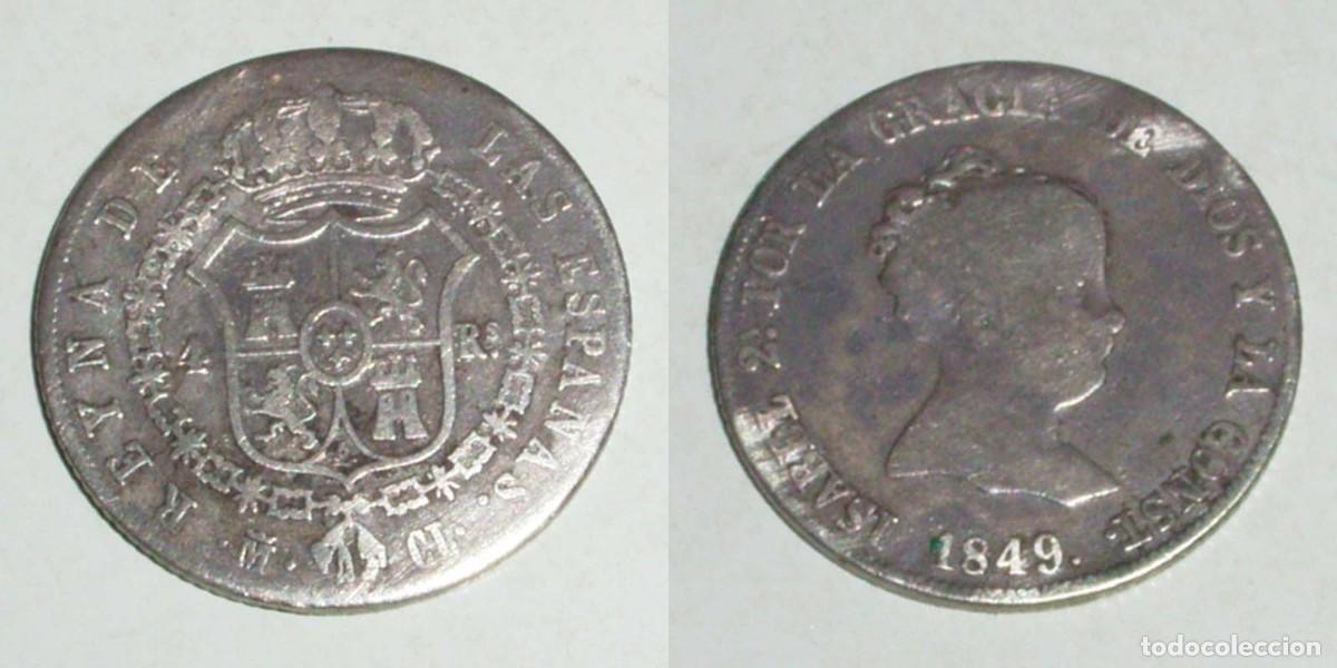 Monedas de Espa&ntilde;a: 4 Reales 1849 Madrid-CL