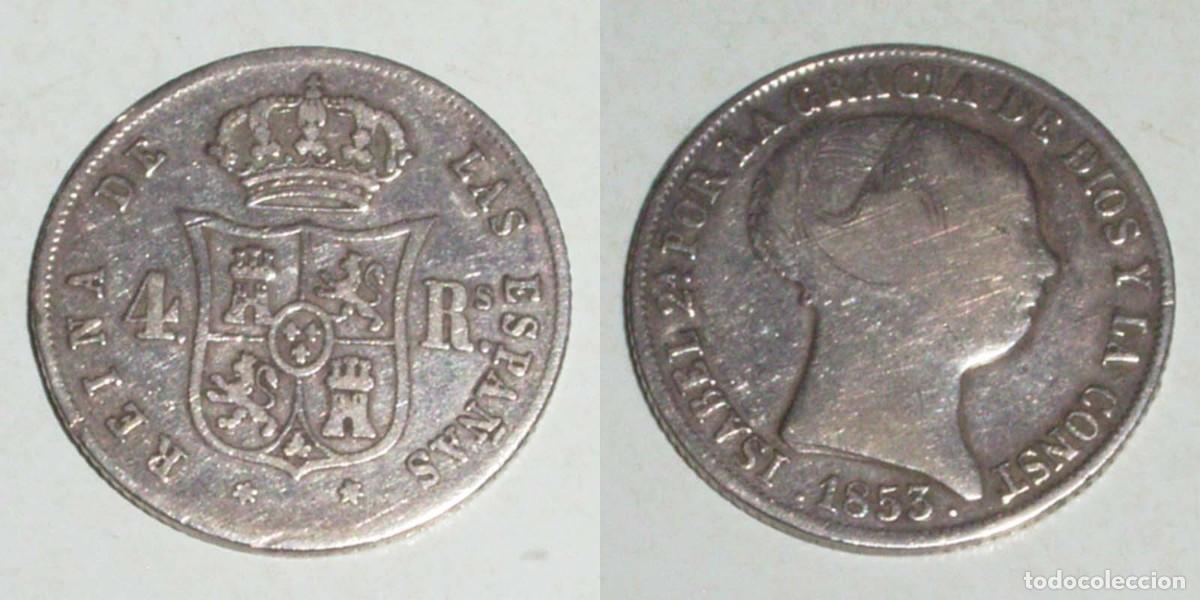 Monedas de Espa&ntilde;a: 4 Reales 1853 Madrid