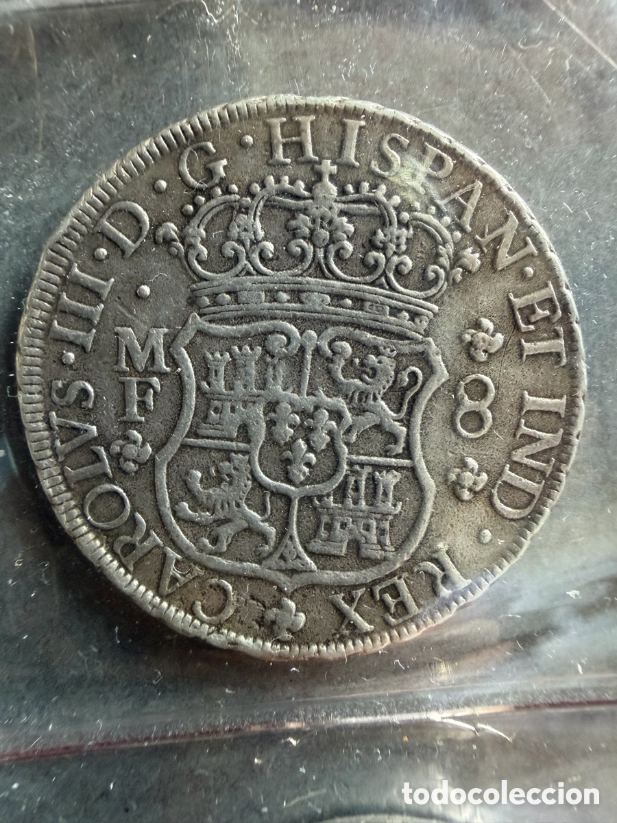 Monedas de Espa&ntilde;a: Carolus III columnario 1763