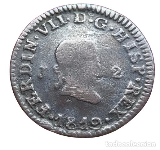 Monedas de Espa&ntilde;a: Fernando VII JUBIA 2 MARAVEDIS 1819