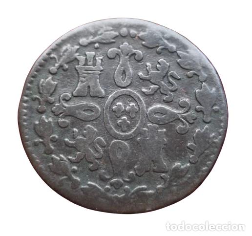 Monedas de Espa&ntilde;a: FERNANDO VII SEGOVIA 2 MARAVEDIS 1824 - Foto 2