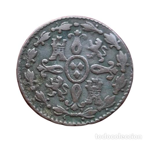 Monedas de Espa&ntilde;a: FERNANDO VII SEGOVIA 2 MARAVEDIS 1827 - Foto 2