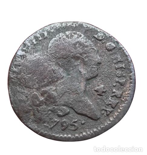 Monedas de Espa&ntilde;a: CARLOS IV SEGOVIA 4 MARAVEDIS 1795