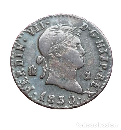 Monedas de Espa&ntilde;a: FERNANDO VII SEGOVIA 2 MARAVEDIS 1830