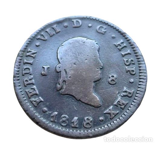 Monedas de Espa&ntilde;a: Fernando VII JUBIA 8 MARAVEDIS 1818 - Foto 1