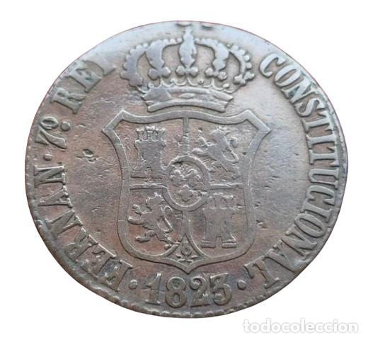 Monedas de Espa&ntilde;a: FERNANDO VII BARCELONA 3 CUARTOS 1823