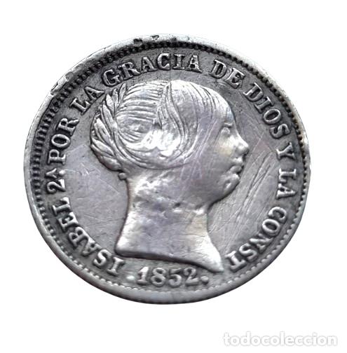 Monedas de Espa&ntilde;a: ISABEL 2&ordf; MADRID 1 REAL 1852
