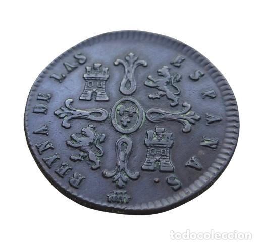 Monedas de Espa&ntilde;a: ISABEL 2&ordf; SEGOVIA 8 MARAVEDIS 1838 - Foto 3