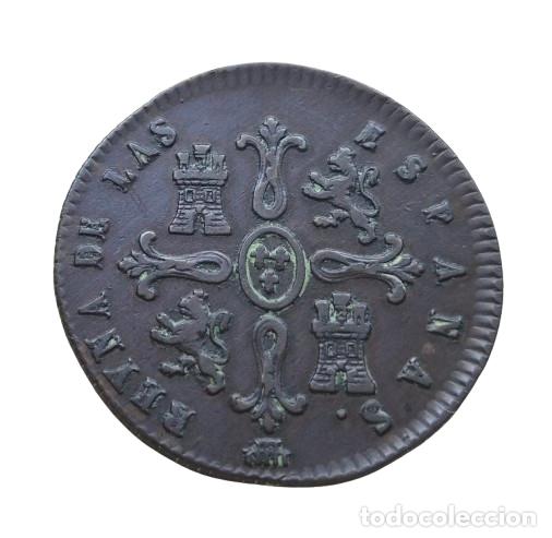 Monedas de Espa&ntilde;a: ISABEL 2&ordf; SEGOVIA 8 MARAVEDIS 1838 - Foto 4