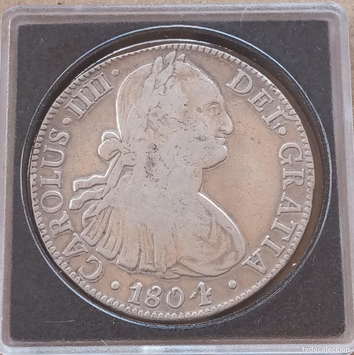 Coins of Spain: LOTE 237 MONEDA DE 8 REALES DE CARLOS IIII MEXICO DE 1804 (T.H)