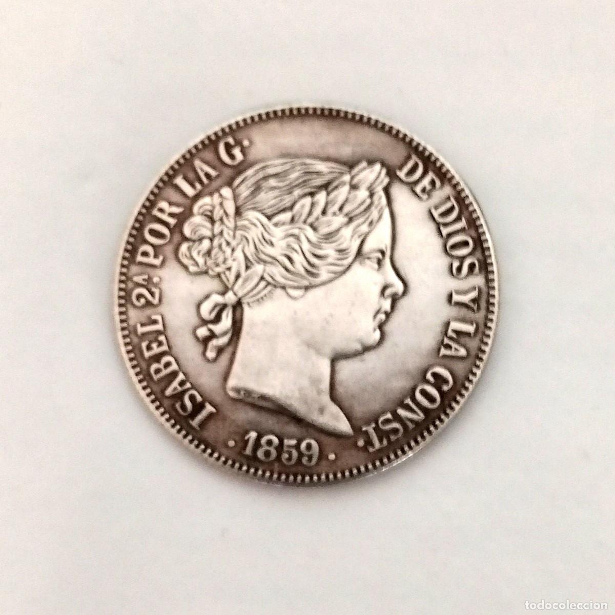 Monedas de Espa&ntilde;a: ISABEL II - 1859 - 20 REALES - Foto 1