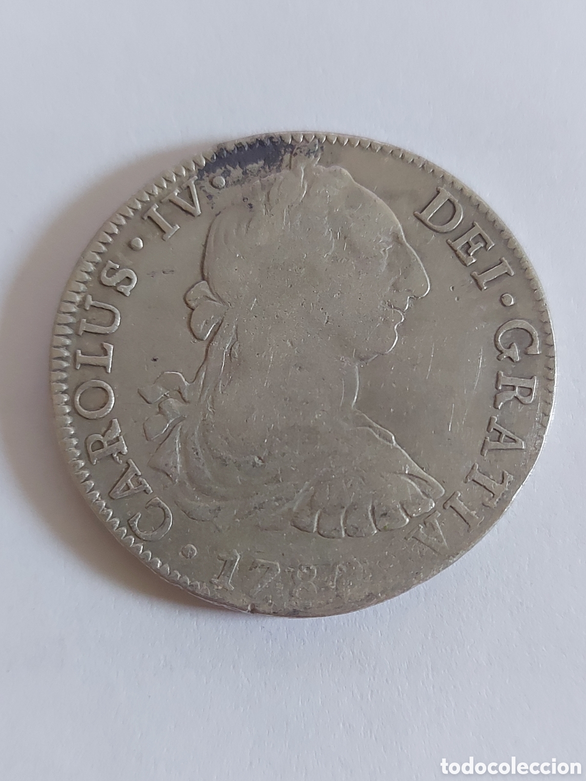 Monedas de Espa&ntilde;a: Moneda Carlos IV 8 Reales 1789 Mexico ensayador FM. variante busto Carlos III .Plata