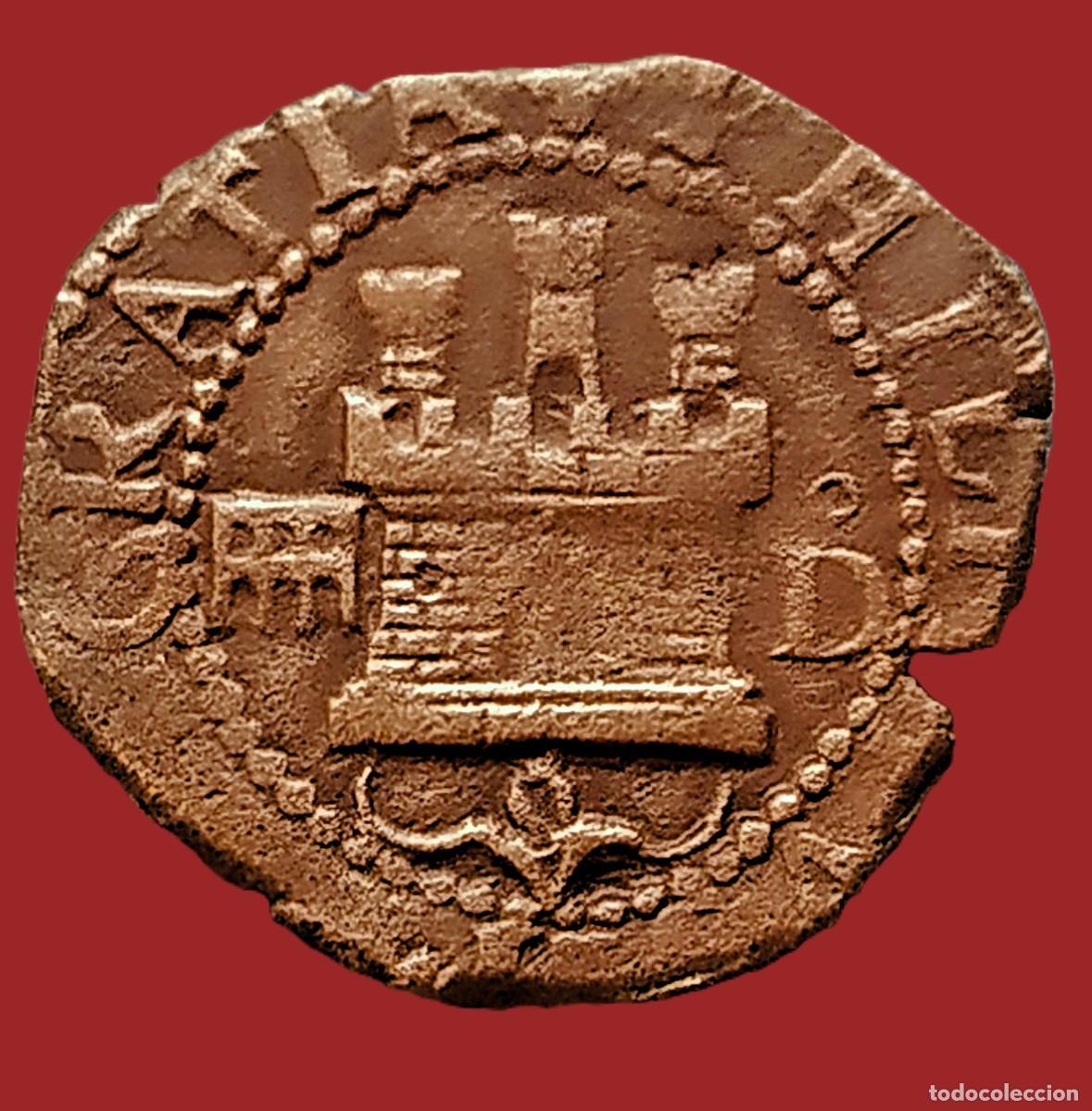 Monedas de Espa&ntilde;a: Felipe II. 2 Maraved&iacute;s . Segovia. - Foto 4