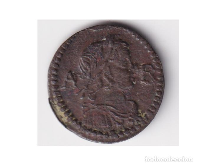 Monedas de Espa&ntilde;a: MONEDA ARDIT DE COBRE BARCELONA - LUIS XIV REY FRANCIA SEGADORS