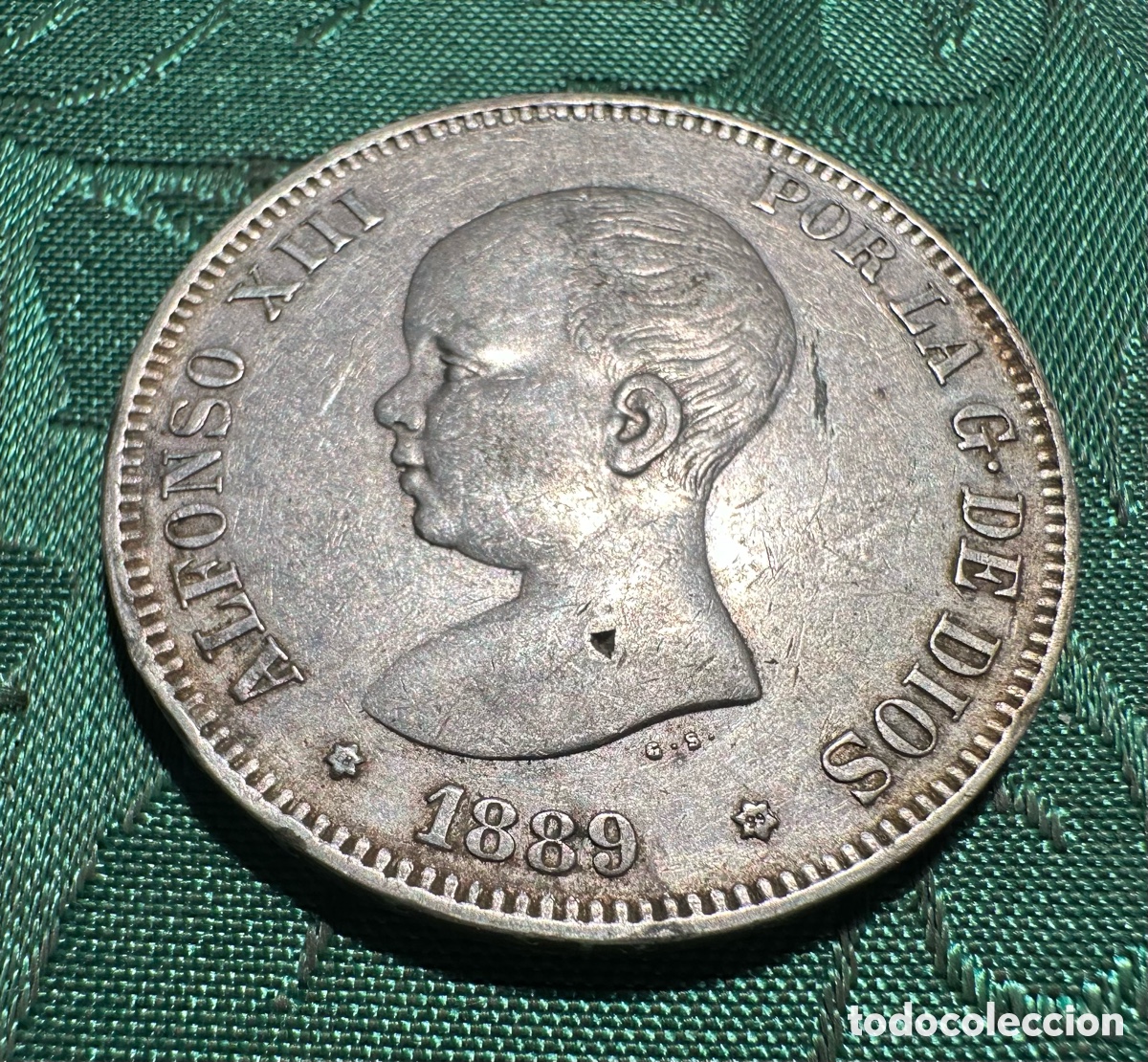 Monedas de Espa&ntilde;a: MONEDA DE 5 PESETAS PLATA (DURO)DE ALFONSO XIII DEL A&Ntilde;O 1889.