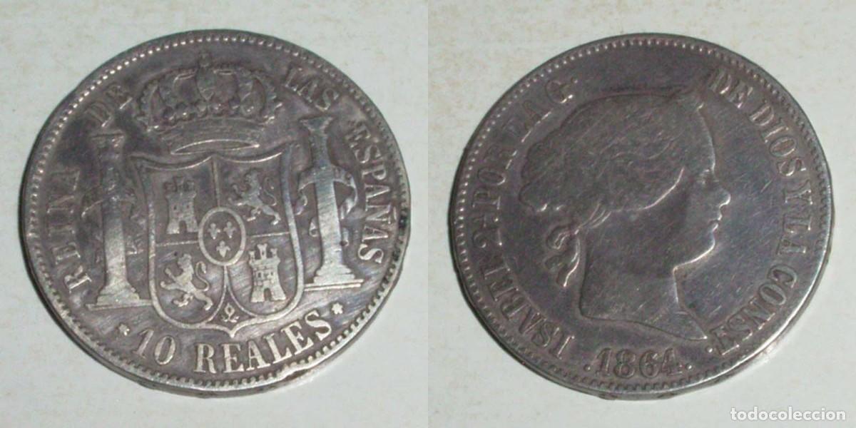 Monedas de Espa&ntilde;a: 10 Reales 1864 Madrid