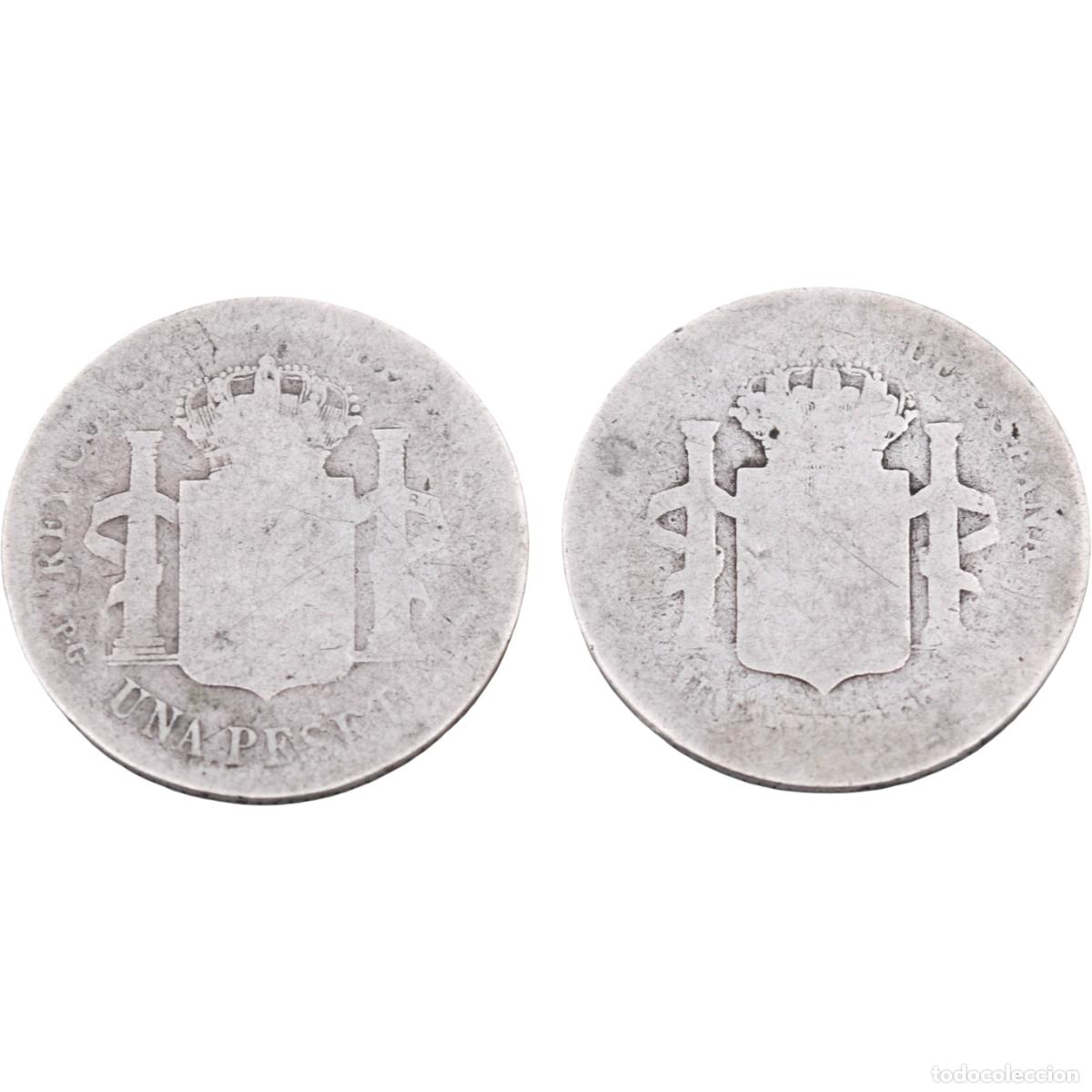 Monedas de Espa&ntilde;a: Monedas de plata (2) - Espa&ntilde;a , Pesetas - Foto 2