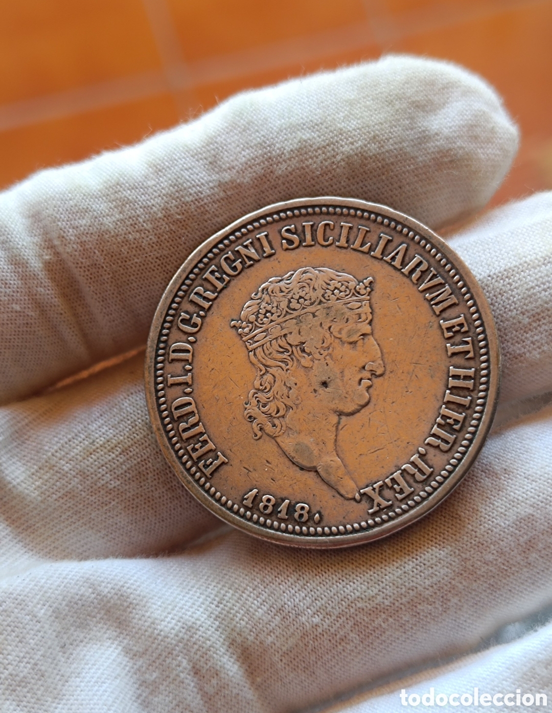 Monedas de Espa&ntilde;a: Moneda 120 grana 1818 Fernando i Borb&oacute;n. Variante busto