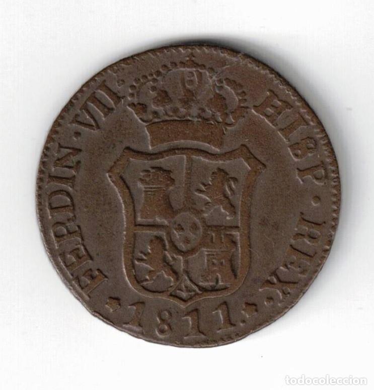 Monedas de Espa&ntilde;a: MONEDA 3 CUARTOS 1811 FERNANDO VII TARRAGONA CATALU&Ntilde;A COBRE