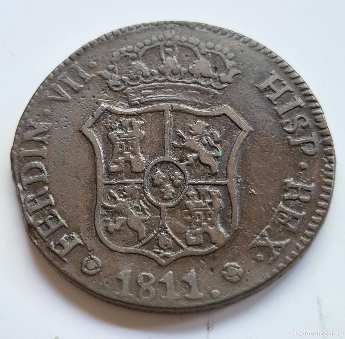 Monedas de Espa&ntilde;a: FERNANDO VII CATALU&Ntilde;A (MALLORCA) . 6 CUARTOS 1811. BONITA