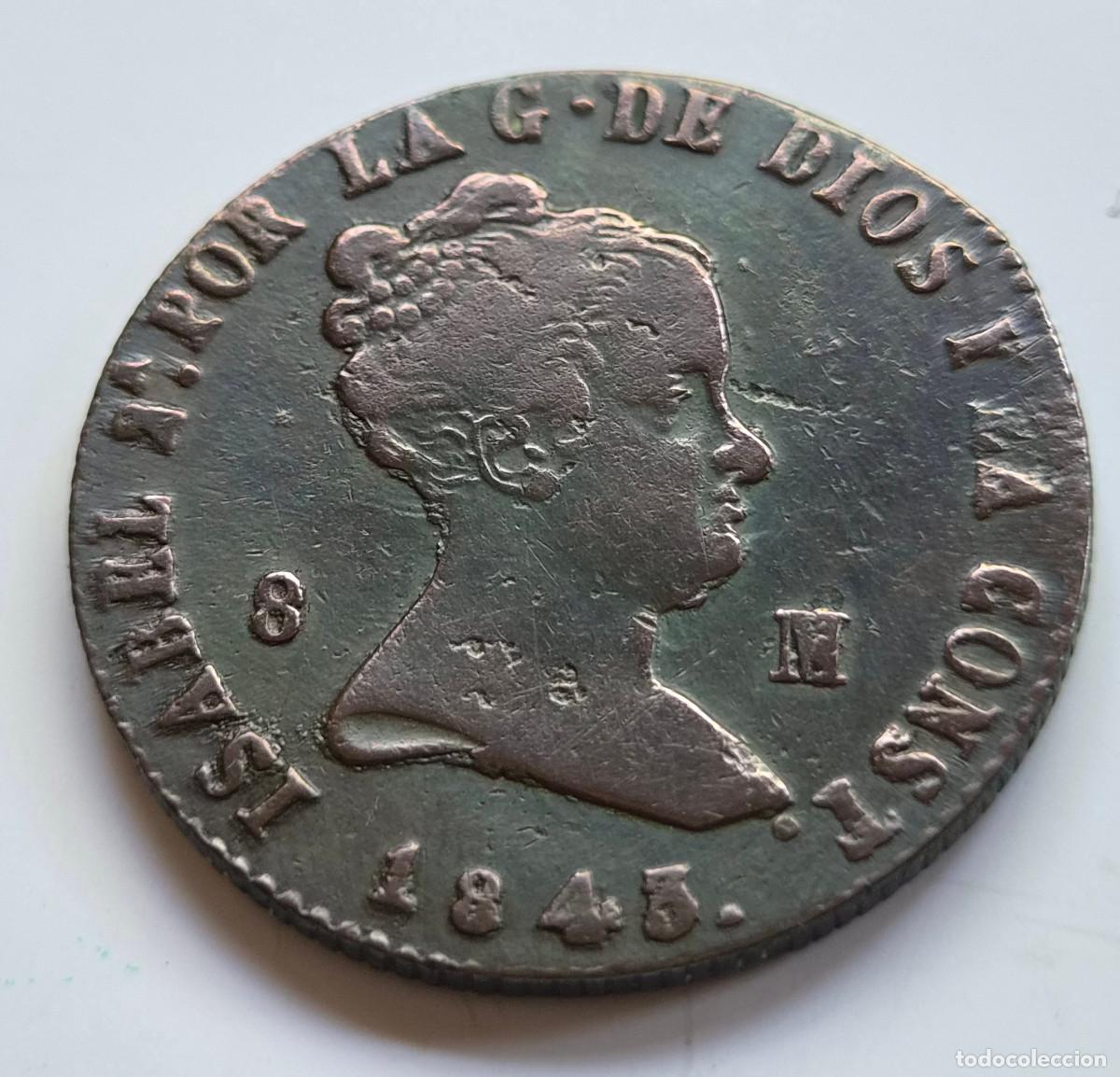 Monedas de Espa&ntilde;a: ISABEL 2&ordf; JUBIA 8 MARAVEDIS 1843