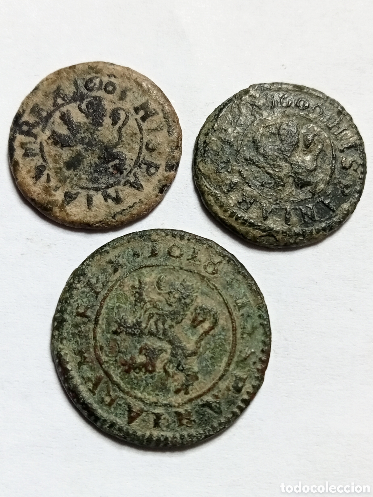 Monedas de Espa&ntilde;a: FELIPE III - A&Ntilde;OS 1605- 06- 18 - II y IV MARAVEDIES