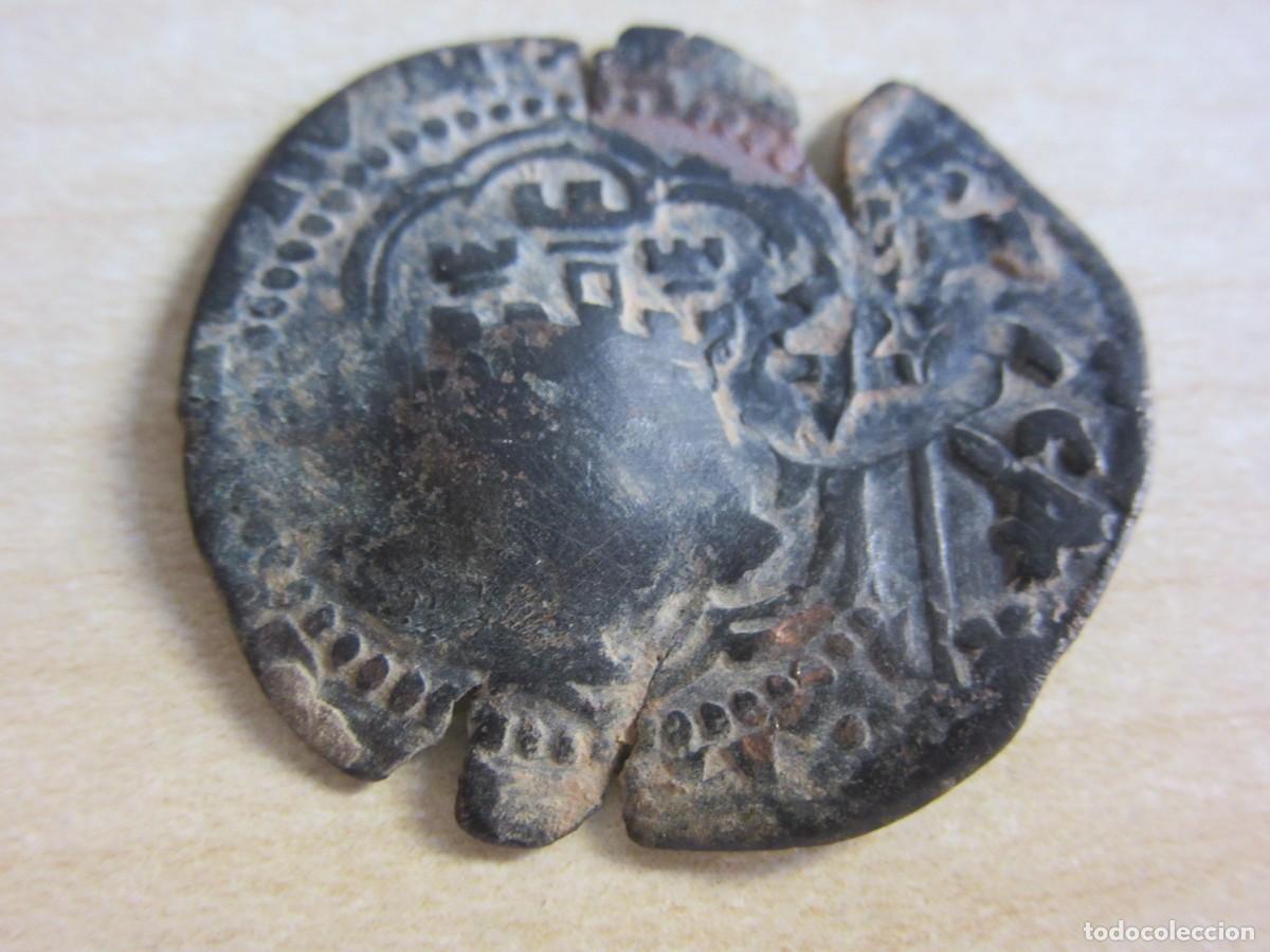 Moedas de Espanha: 4 maraved&iacute;s Reyes Cat&oacute;licos resellada como VIII maraved&iacute;s 2 veces(una en 1654) y como XII maraved&iacute;s