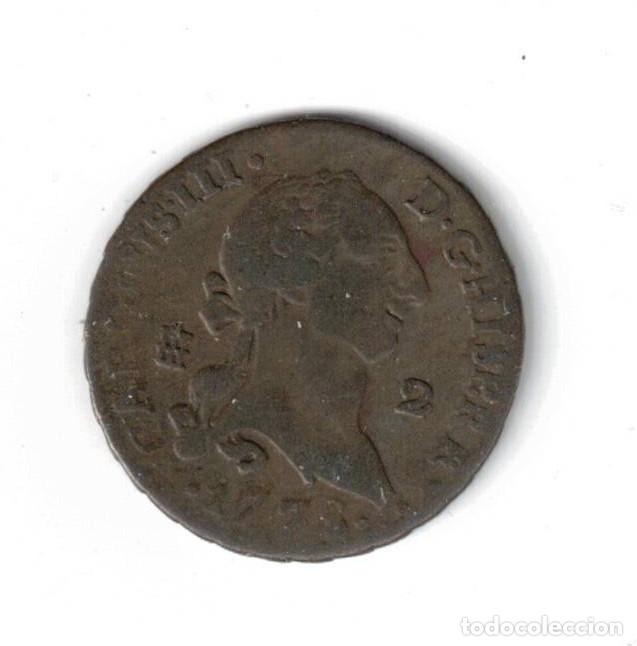 Monedas de Espa&ntilde;a: MONEDA 2 MARAVEDIS 1778 CARLOS III SEGOVIA COBRE