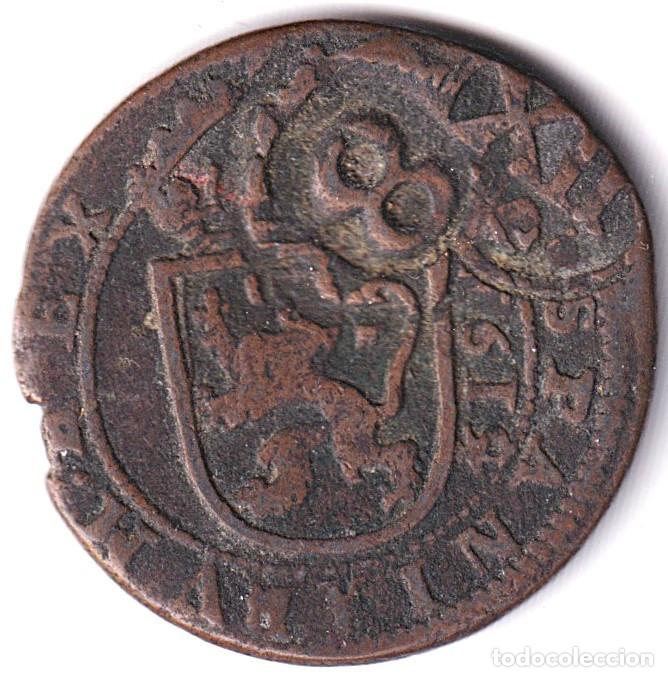 Monedas de Espa&ntilde;a: 8 MARAVEDIS FELIPE III SEGOVIA 1619 CON RESELLO VIII DE FELIPE IV