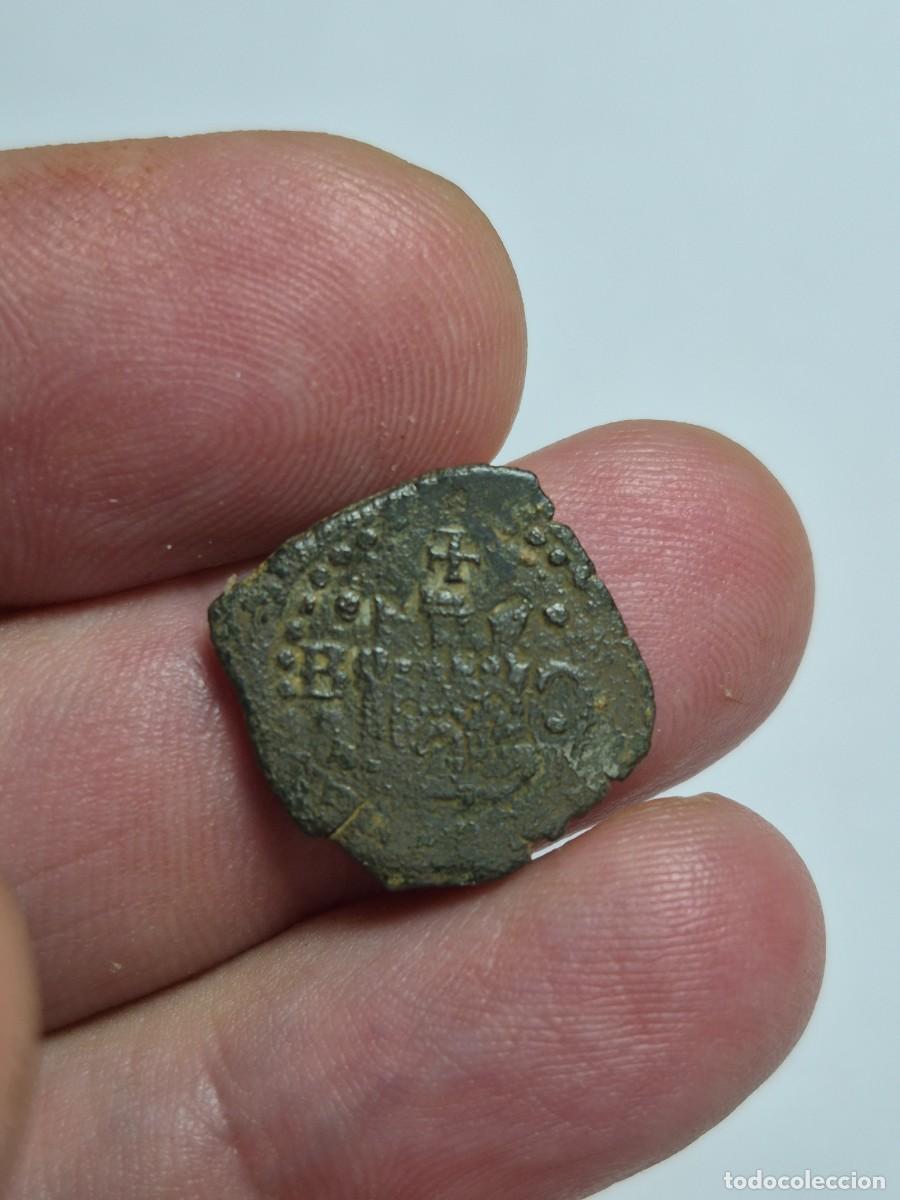 Monedas de Espa&ntilde;a: NT / FELIPE II BLANCA BURGOS B Y CRECIENTE (E1272)