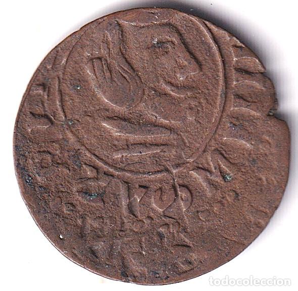 Monedas de Espa&ntilde;a: 16 MARAVEDIS FELIPE IV 1661-1664 CECA MADRID M BUSTO EN ORLA COBRE BRONCE BC