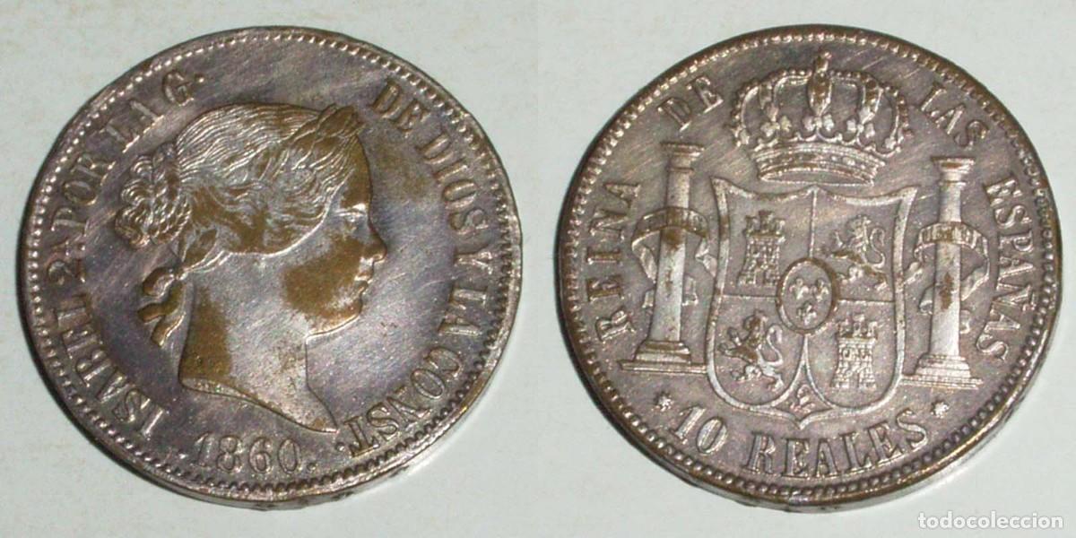 Monedas de Espa&ntilde;a: 10 Reales 1860 Barcelona