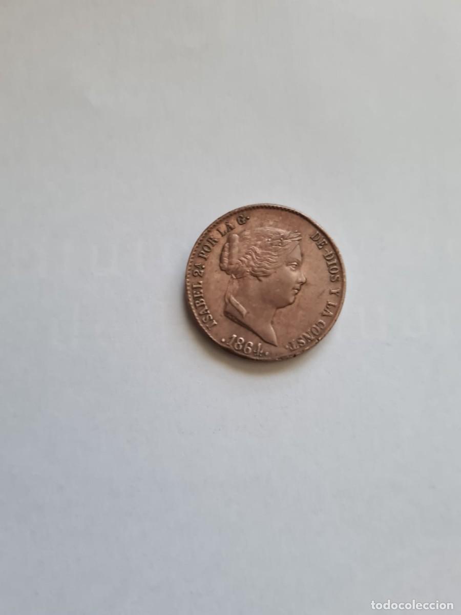 Monedas de Espa&ntilde;a: 25 Ctmos. de Real 1864 Segovia