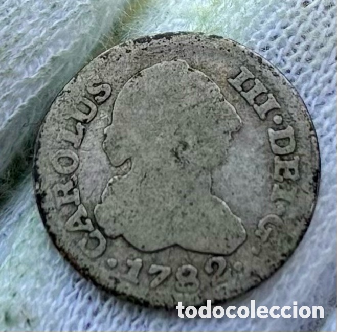 Monedas de Espa&ntilde;a: Moneda PLATA 1/2 Real 1782 Madrid. Carlos III